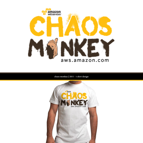 Design the Chaos Monkey T-Shirt Diseño de MotionMixtapes