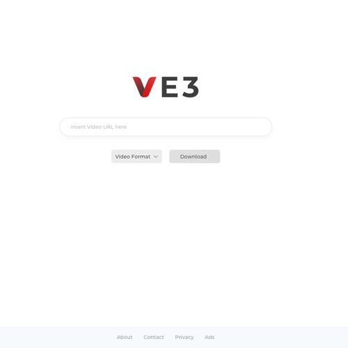 VE3 - Simple Video Downloader Website | Google Style Design by jezz