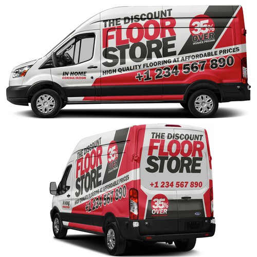 In Home Flooring Sales Store Looking For Bold Design For Transit Van Design by AlexCZeh