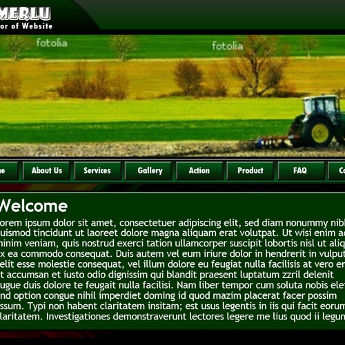 1-3 Page Website Template Design von jimerlu