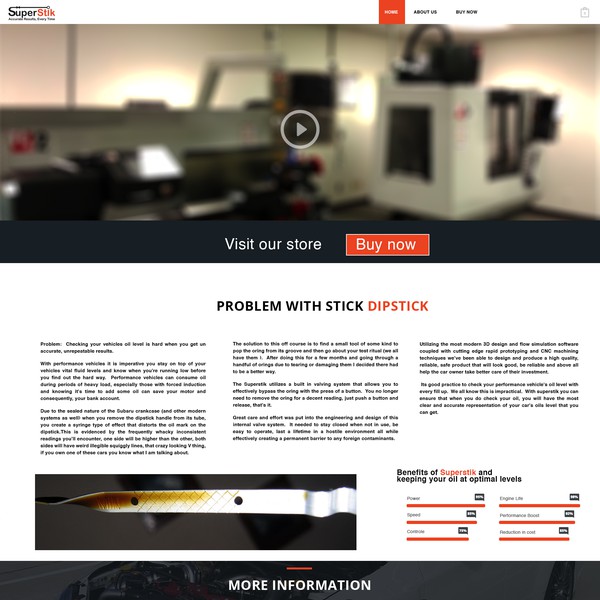 Design realizzato da LightMax Studio intitolato "Web Design for an e-shop selling car part - Home"