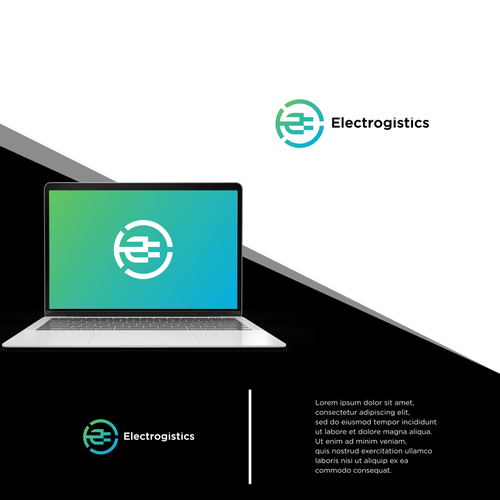 Design a logo for an eco-friendly electric logistics company Design by -BlackHorse™ -