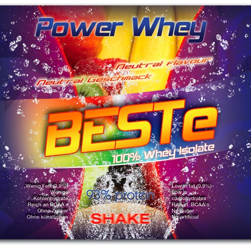 Diseño de Striking, colourful, fruity label needed for the best Protein de svo