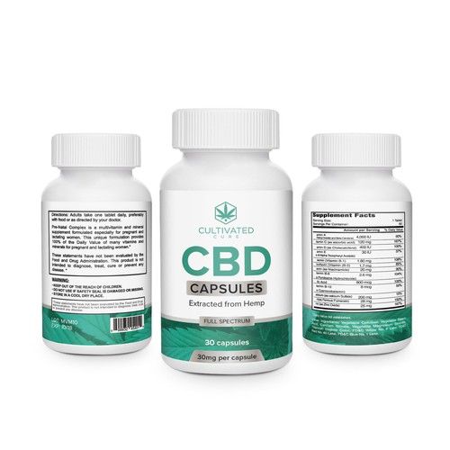 Label design for a CBD product Design by creationMB