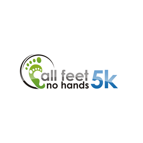 Create the next logo for All Feet, No Hands 5k Diseño de tasa