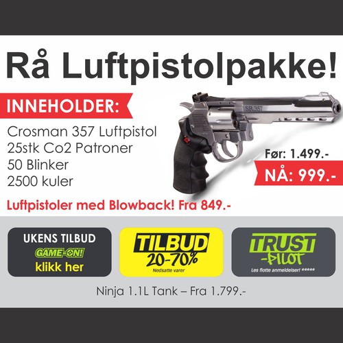 Design the best frontpage banners for a Airgun/Paintball Webstore! Design by sanjeet.designe