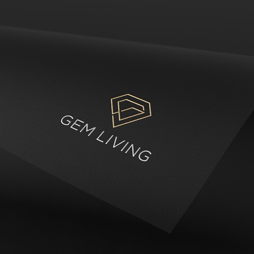 Geometrical, minimalist, modern brand design for Gem Living Design by megawon®