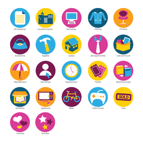 Create Category Icons For Marketplace App Icon Or Button Contest 99designs