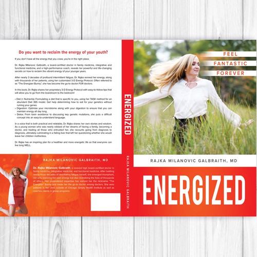 Design a New York Times Bestseller E-book and book cover for my book: Energized Réalisé par LilaM