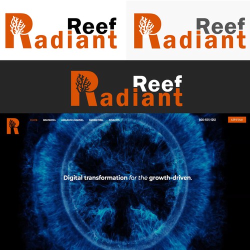 Radiant Reef brand logo-ontwerp door Magalli F.