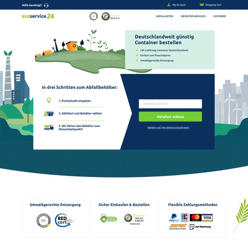 Show that we help the environment Design by tiologo