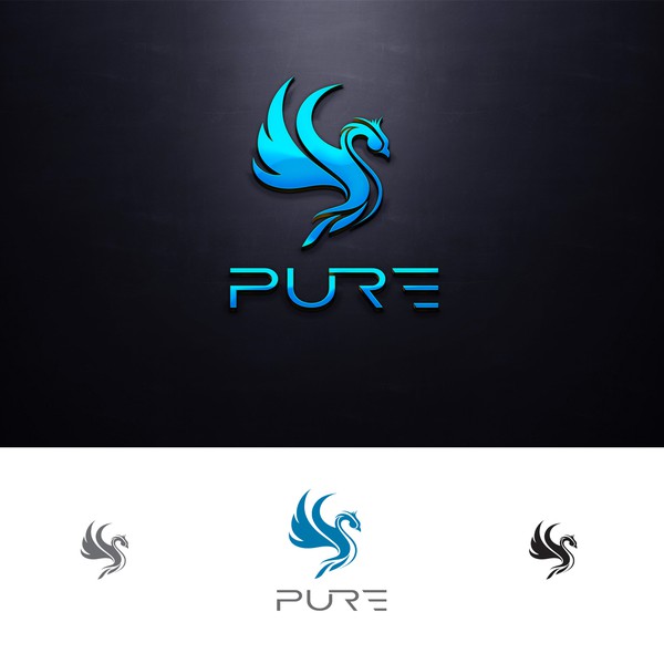 Design by N.Nađ titled "Logo for online videogaming community: PURE"