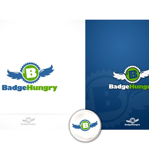 Design a logo for BadgeHungry Diseño de sony