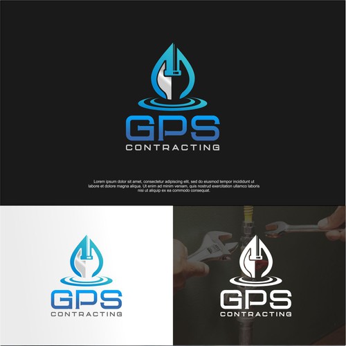 GPS Logo-Sewer and Water Contractor Design by GengRaharjo