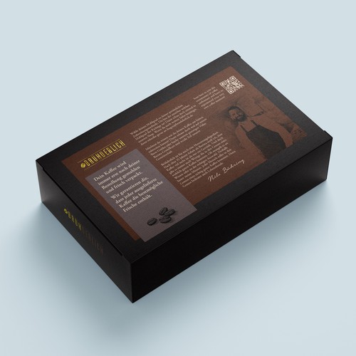 Packaging design for a premium coffee gift box Design by Leoxgfx