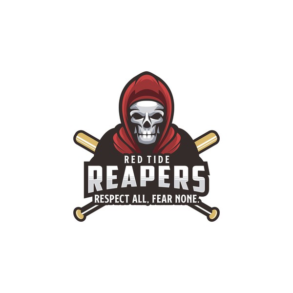 baseballstick and reapers logo concept