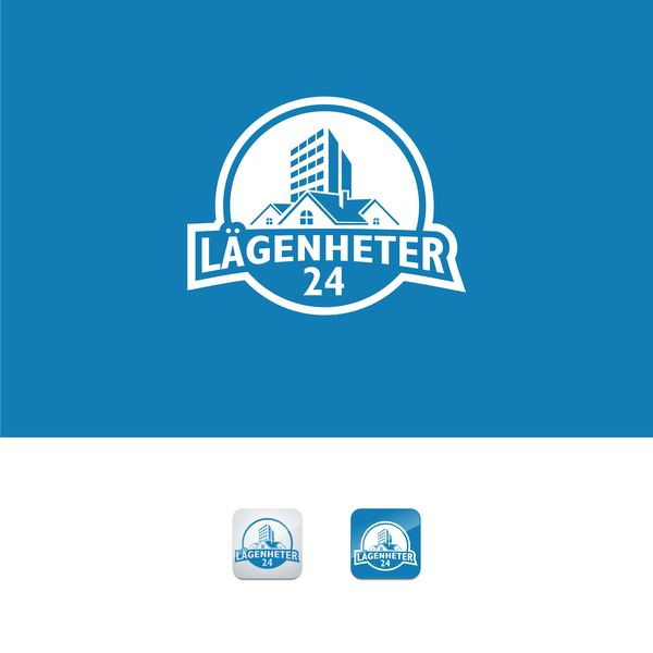Design by 92_chan titled "Create an awesome logo for Lägenheter24"