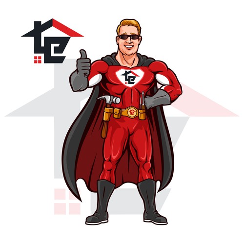 Captain Rooftop Protector of home exteriors Design von brint'X