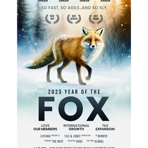 Life360 2023 Year of the Fox Poster Design by vkbdesign