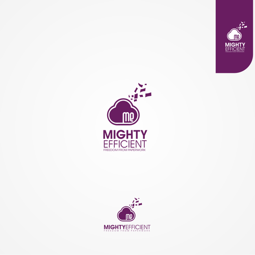 Create a modern, dynamic logo for Mighty Efficient Bookkeeping & Administration Design by bobo boy