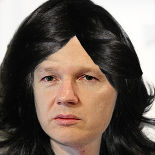 Design the next great hair style for Julian Assange (Wikileaks) Design by ceciliap