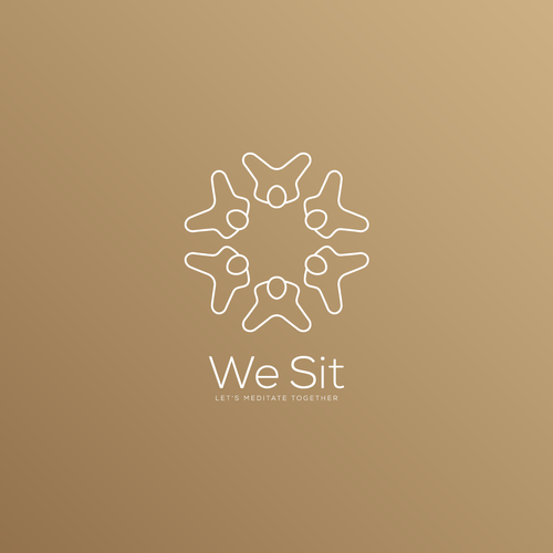 A logo to make people meditate together for a better world Design by Nglray