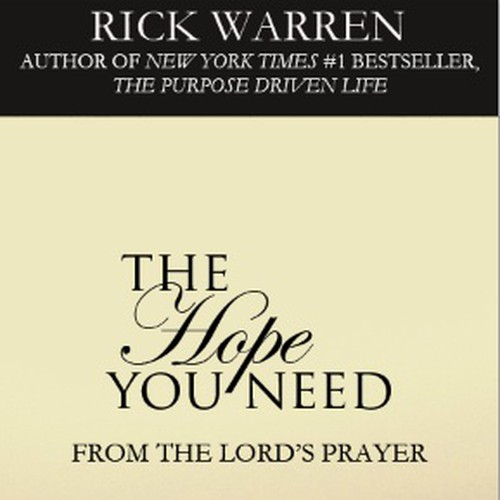 Design Rick Warren's New Book Cover Design réalisé par elliott.m