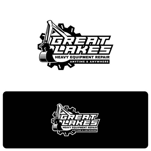 Creative design for heavy equipment repair in the state of Michigan Design by Atank