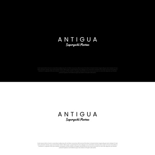 Logo for Antigua Superyacht Marina Design by Kyu & Zo