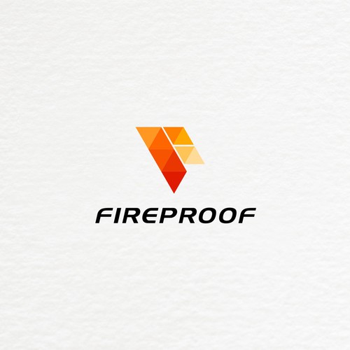 isometric fire logo Design by sunshine_design