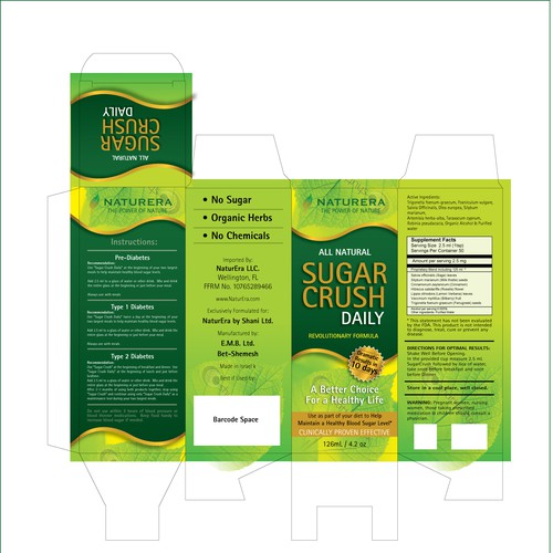Looking For a Great New Product Package Design for Sugar Crush Réalisé par Ponteresandco