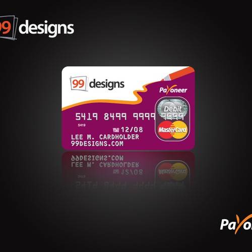 Prepaid 99designs MasterCard® (powered by Payoneer) Design by RGB Designs