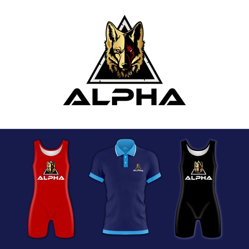 Alpha Training Center seeks powerful logo to represent wrestling club. Design by Maylyn