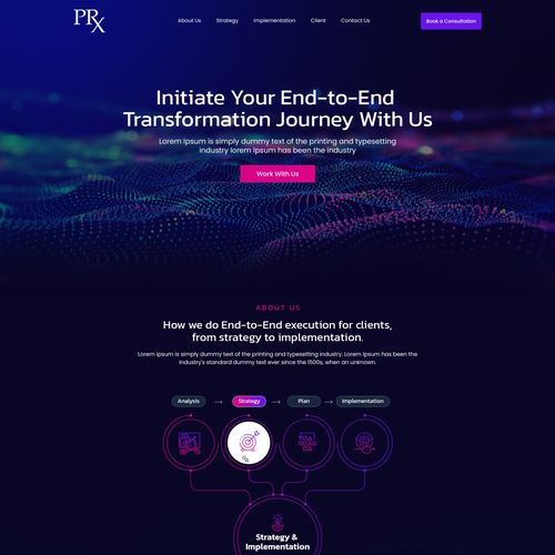 High-End Consulting Website Design Design by Web Hub