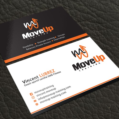 Cr er une carte de visite moderne pour Move Up Training Cr er une carte de visite moderne pour Move Up Training
