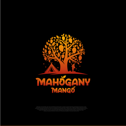 Mahogany Mango, Glow in the Dark Supplies, Festival, Glamping/Camping and Kids Room Fun Market Design by Enigma Graphic™