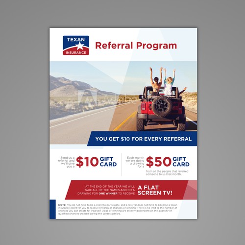 Referral Program Flyer Postcard Flyer Or Print Contest 4751