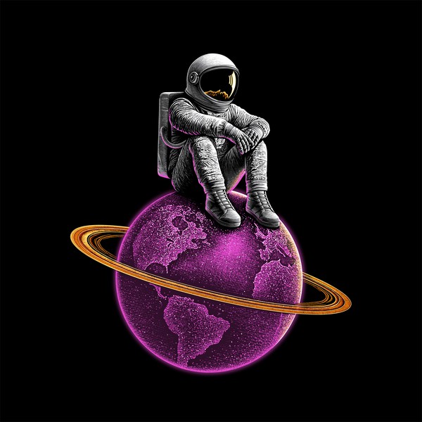 Design by Yokaona titled "RocketX Astronaut Illustration"