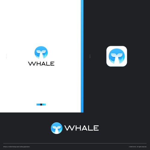 Whale mobile app logo Design by Dr.Yan™