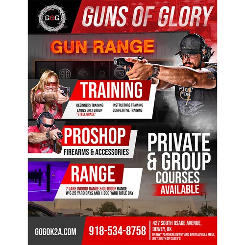 Full page AD for an ANNUAL MAGAZINE for a GUN RANGE! Design réalisé par EPH Design (Eko)