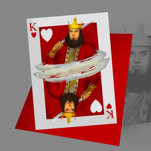 We want your artistic take on the King of Hearts playing card Design by Gabriel™