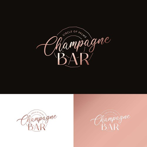 Luxury and modern Champagne Bar logo Design by TheLogo69