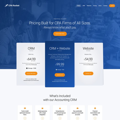 Website Design for our Accounting CRM Software Design von keilaMaria