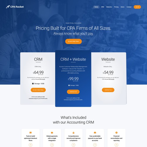 Website Design for our Accounting CRM Software Design by keilaMaria