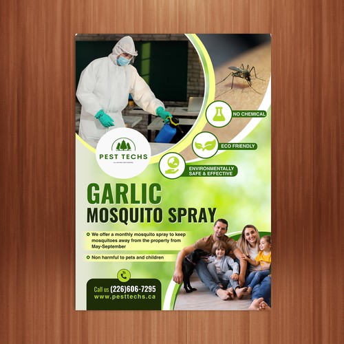 Eco friendly mosquito pest control Design by The 3colors