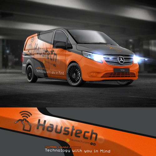 Haustech Mercedes Metris Wrap Design por corpNL