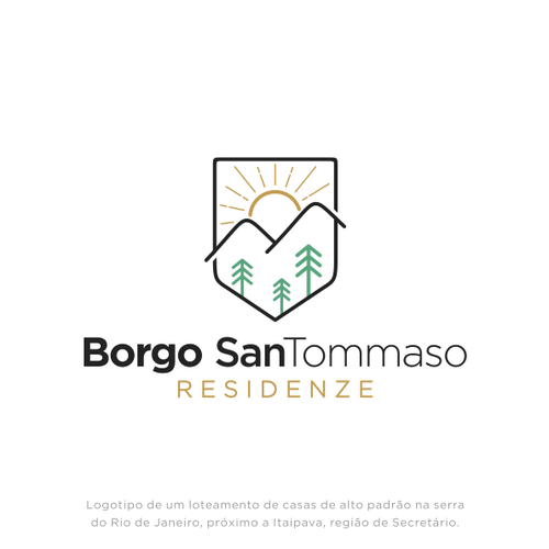 "Um logotipo que defina um Condomínio sofisticado de alto padrão de casas na serra do Rio de Janeiro" ganador Logotipos