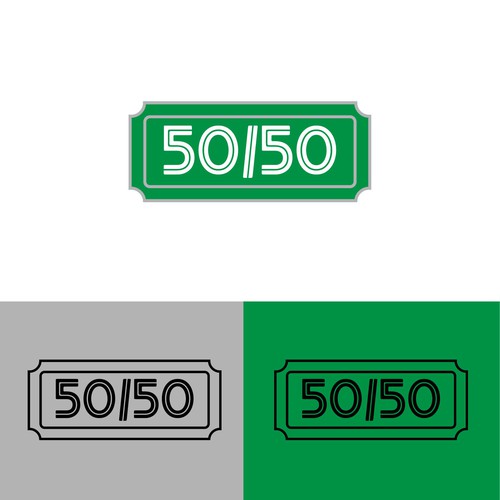 Desing a raffle competition logo for 50/50 Design by NOSHA bizsol