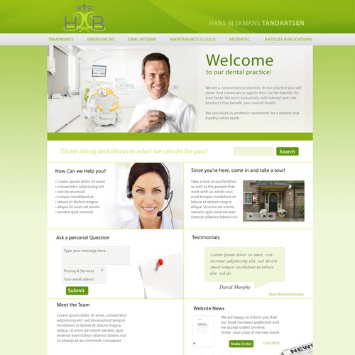 Create the next website design for Beekmans Tandartsenpraktijk デザイン by SetupShop™