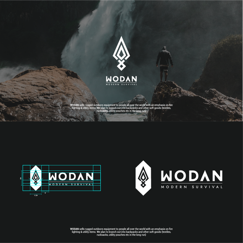 Design a Runic / Rune inspired logo for 'WODAN' an outdoor survival company Design by jiwayngsama